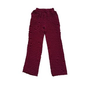 nostalgic maroon popcorn pants!